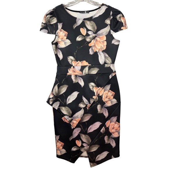 BOOHOO Women's Dress Bundle, Midi dresses, Maroon and Floral, Size 10 - Picture 8 of 15